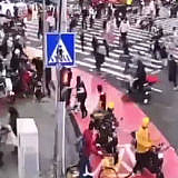 A Chinese man rammed a crowd of people in a car