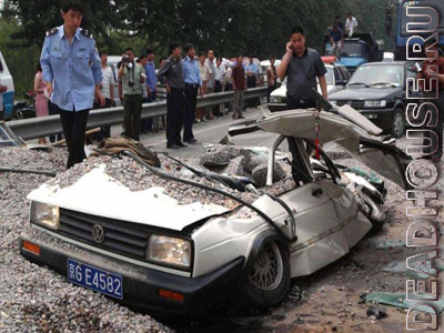 Crash. Death in Volkswagen