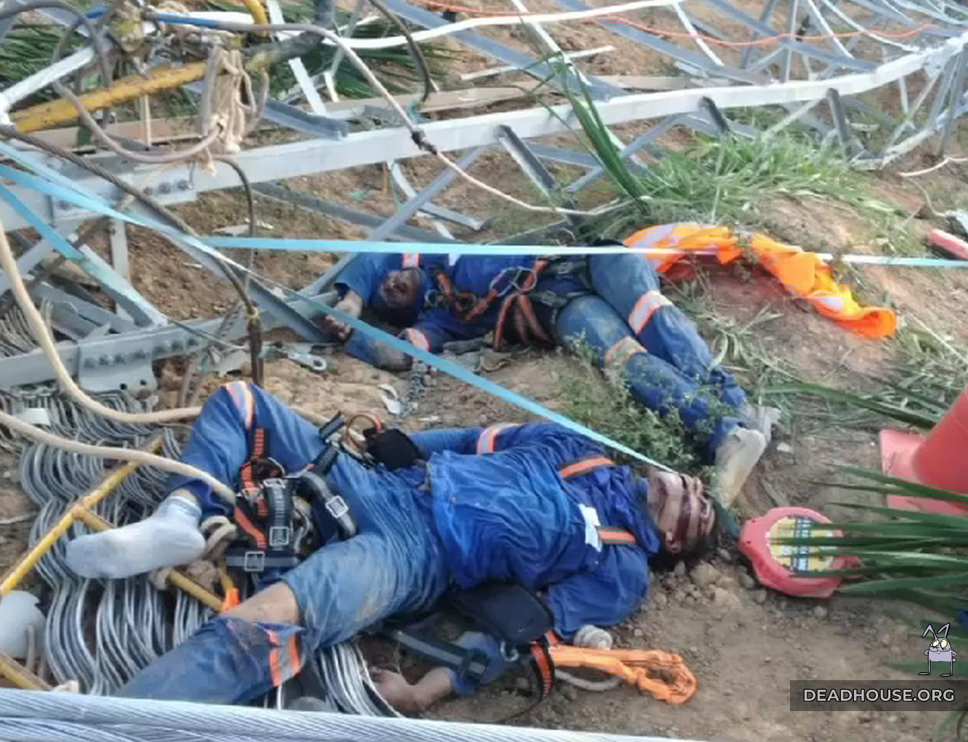 Catastrophe in Brazil. The corpses of the workers