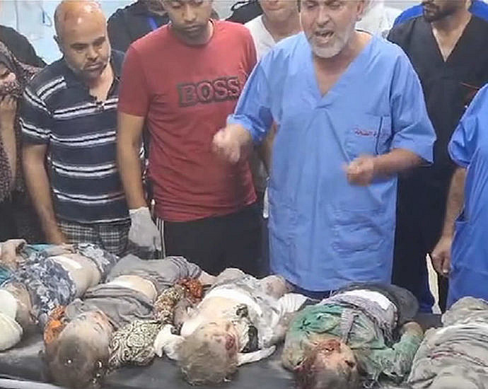 Dead Palestinian children