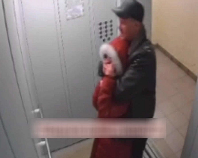 Assault on a child in an elevator