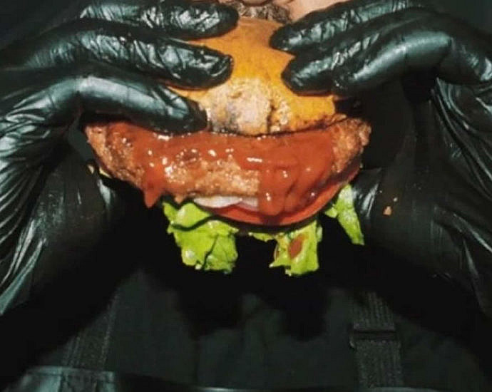 Human meat burger