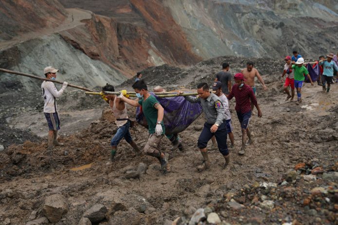 Landslide in Myanmar