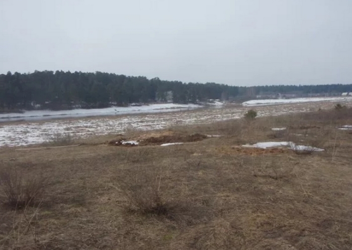 The field where the buried car was found