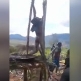 Women were crucified and beaten with sticks for witchcraft