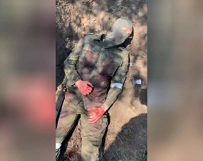 Dead Russian soldiers