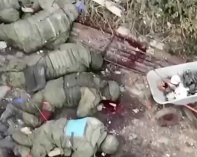 Corpses of Russians in Ukraine