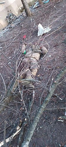 Corpses of Ukrainian soldiers. Soledar