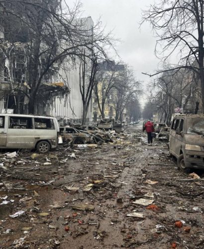 Destruction in Kharkov