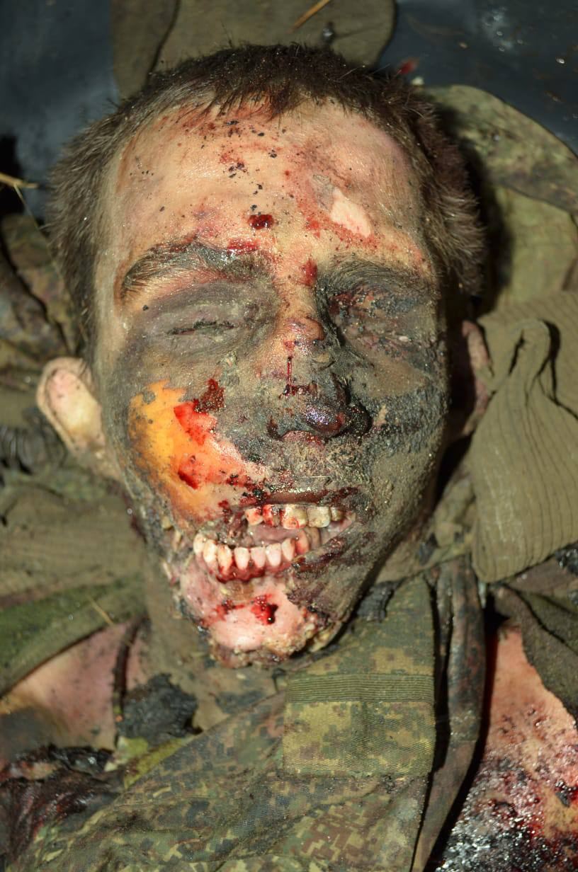 Corpse of Russian soldier