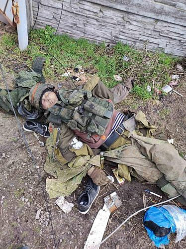 Corpse of Russian military