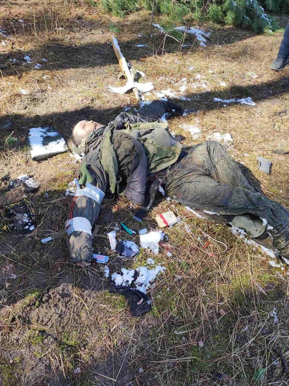 Corpse of Russian military