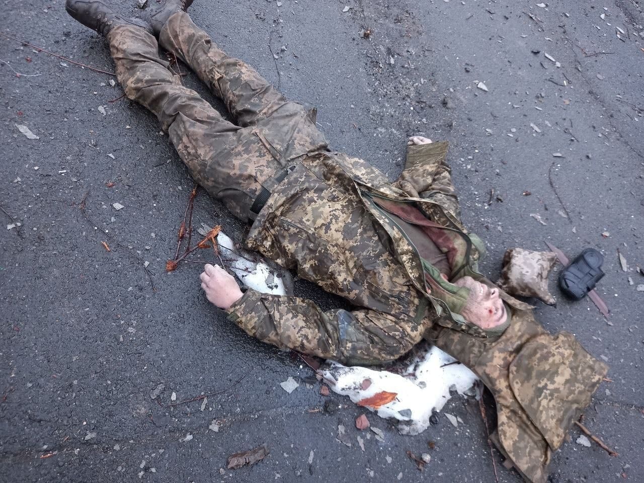 The corpses of military personnel of the Armed Forces of Ukraine. Volkhovanka