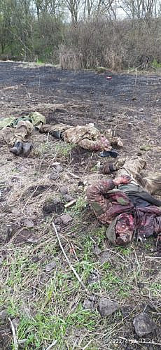 Corpses of military personnel of the Armed Forces of Ukraine