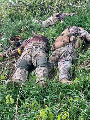 Corpses of Ukrainian soldiers