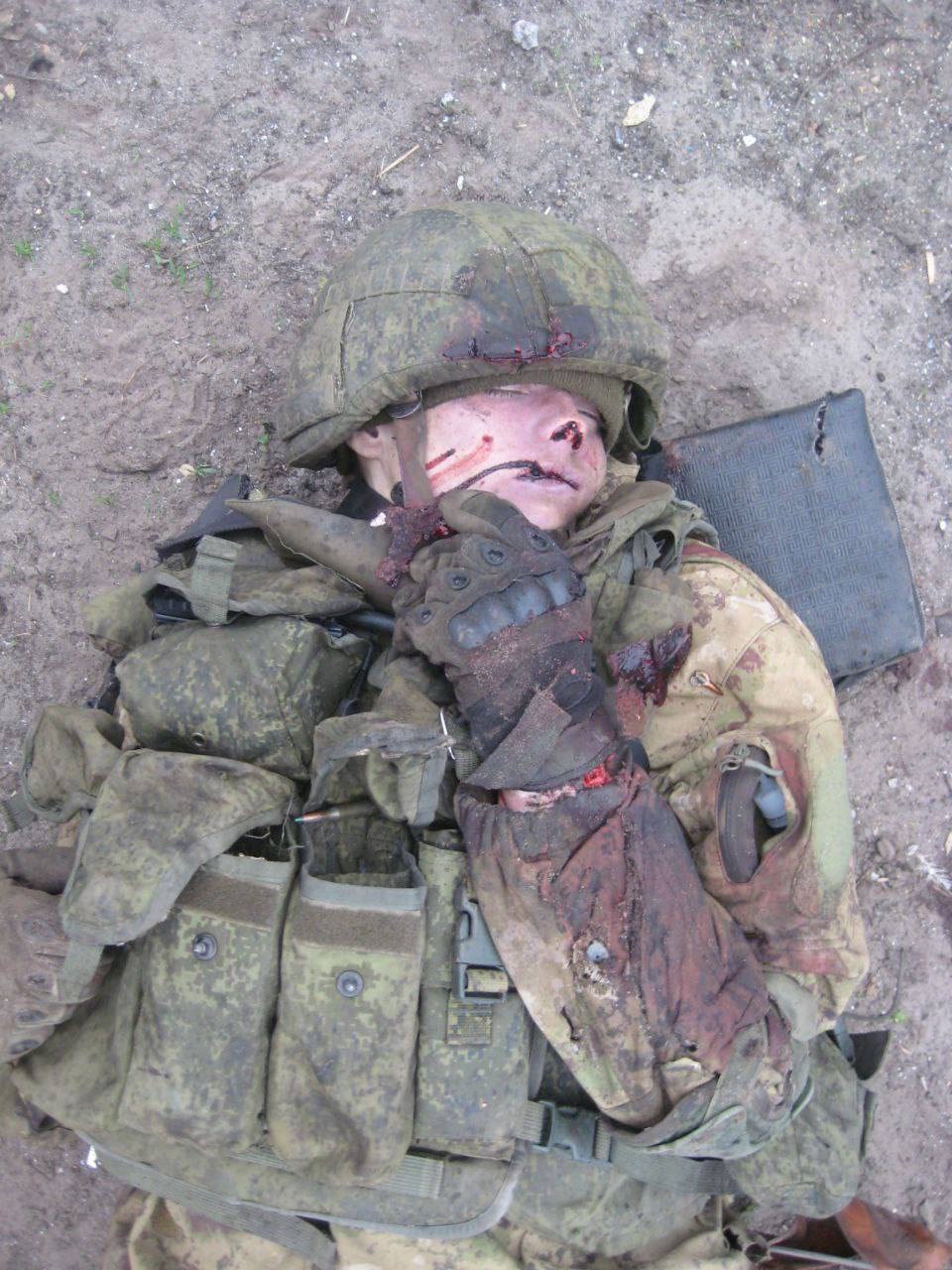Corpse of Russian soldier