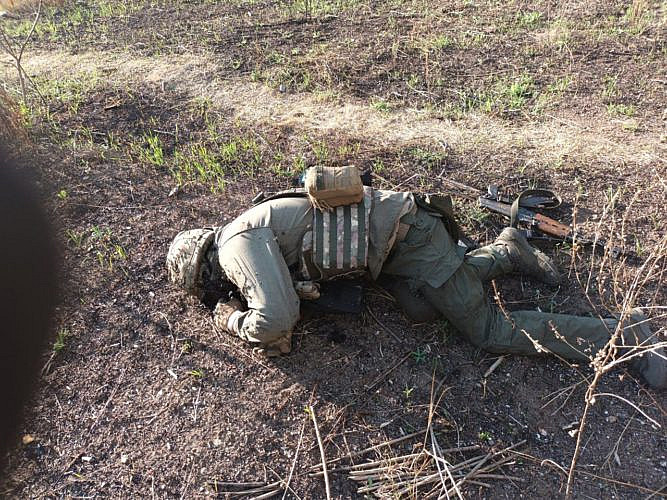 Killed Ukrainian soldier